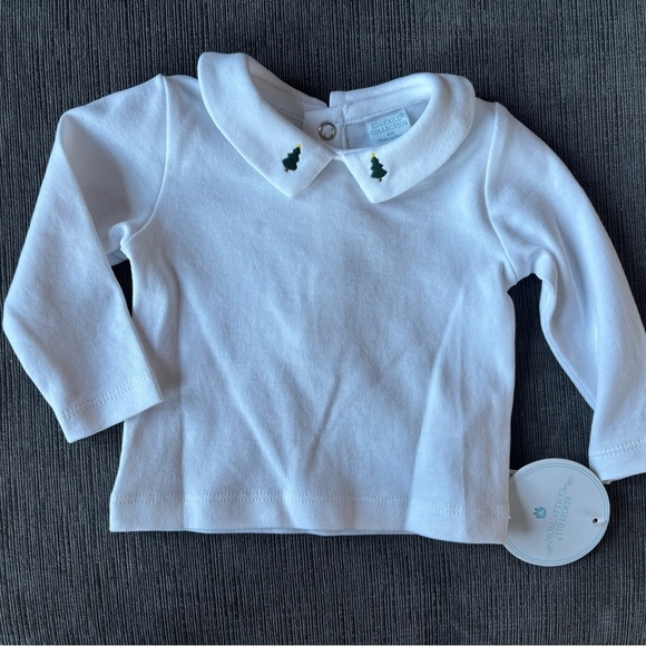 NWT Edgehill Collection Baby Boy Peter Pan Long Sleeve Velvet Shortall Set, 3M - Picture 7 of 10